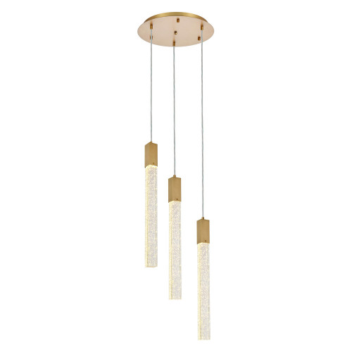 Elegant Pendant Light - Satin Gold, L 16" (2067D16SG)