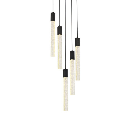 Elegant Pendant Light - Black, L 20" (2067D20BK)