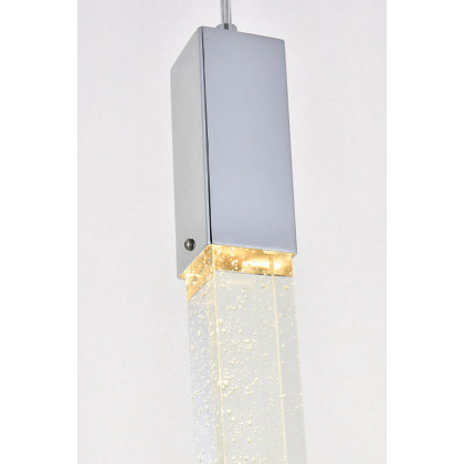 Elegant Pendant Light - Chrome, L 20" (2067D20C)