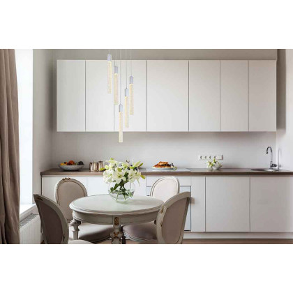Elegant Pendant Light - Chrome, L 20" (2067D20C)