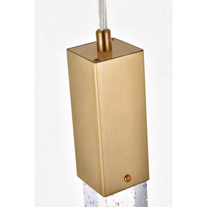 Elegant Pendant Light - Satin Gold, L 20" (2067D20SG)