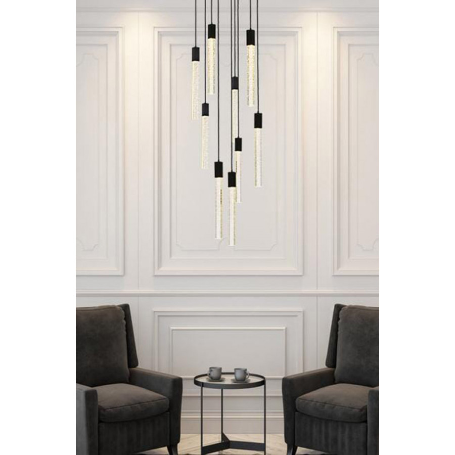 Elegant Pendant Light - Black, L 24" (2067D24BK)