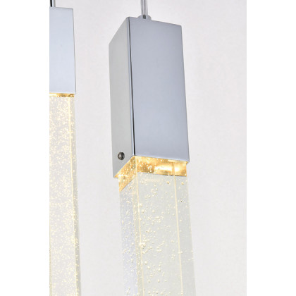 Elegant Pendant Light - Chrome, L 24" (2067D24C)