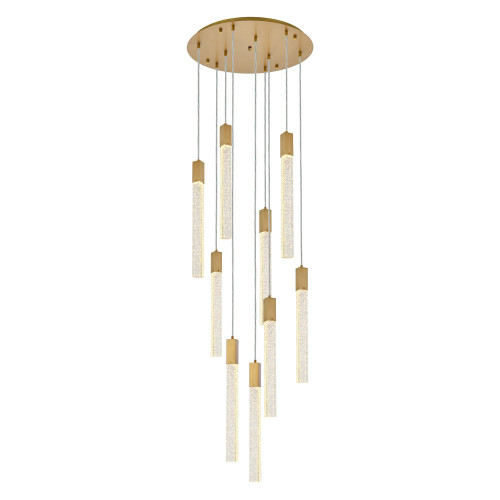 Elegant Pendant Light - Satin Gold, L 24" (2067D24SG)