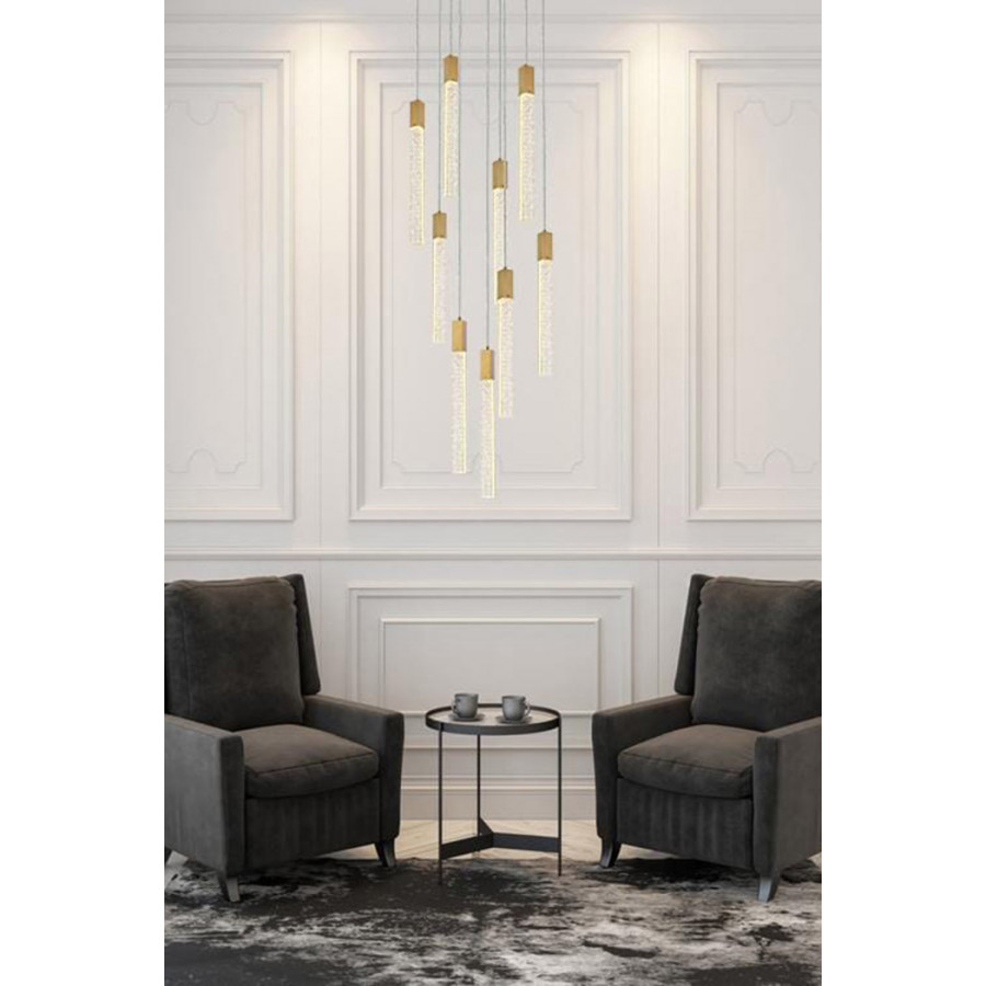 Elegant Pendant Light - Satin Gold, L 24" (2067D24SG)