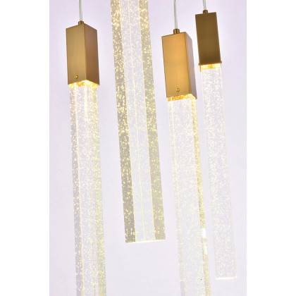 Elegant Pendant Light - Satin Gold, L 24" (2067D24SG)