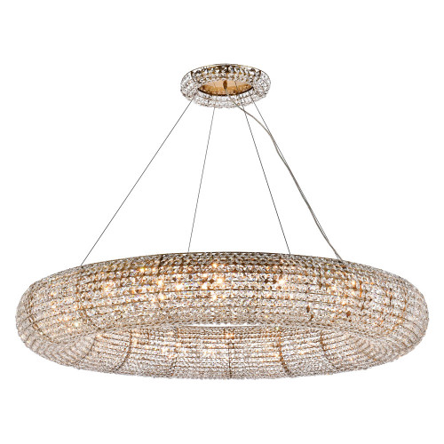 Elegant Paris Collection 24-Light Finish Chandelier - Gold, L 52" (2114G52G-RC)