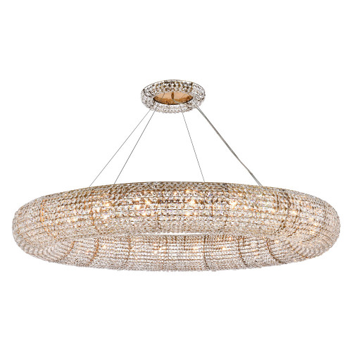 Elegant Paris Collection 24-Light Finish Chandelier - Gold, L 59" (2114G59G-RC)