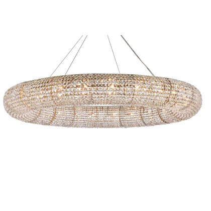 Elegant Paris Collection 24-Light Finish Chandelier - Gold, L 59" (2114G59G-RC)