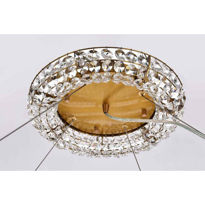Elegant Paris Collection 24-Light Finish Chandelier - Gold, L 59" (2114G59G-RC)