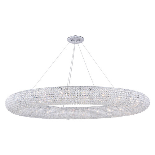 Elegant Paris Collection 24-Light Finish Chandelier - Chrome, L 71" (2114G71C-RC)