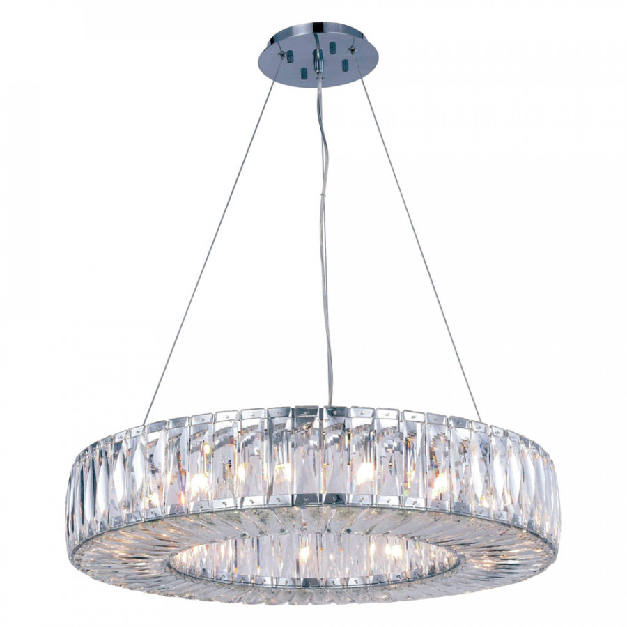 Elegant Invisible Ring 15 Lights Crystal Chandelier - Chrome, L 26" (2116D26C-RC)