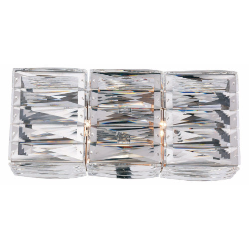 Elegant Invisible 2 Light Wall Sconce - Chrome, L 14.37" (2117W14C-RC)