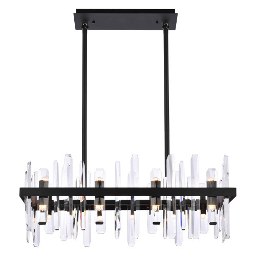 Elegant Chandelier - Black, L 30" (2200G30BK)