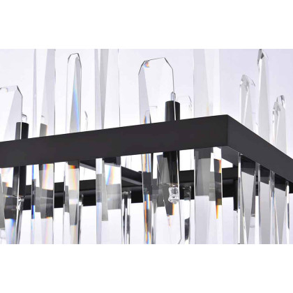Elegant Chandelier - Black, L 30" (2200G30BK)