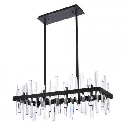 Elegant Chandelier - Black, L 30" (2200G30BK)