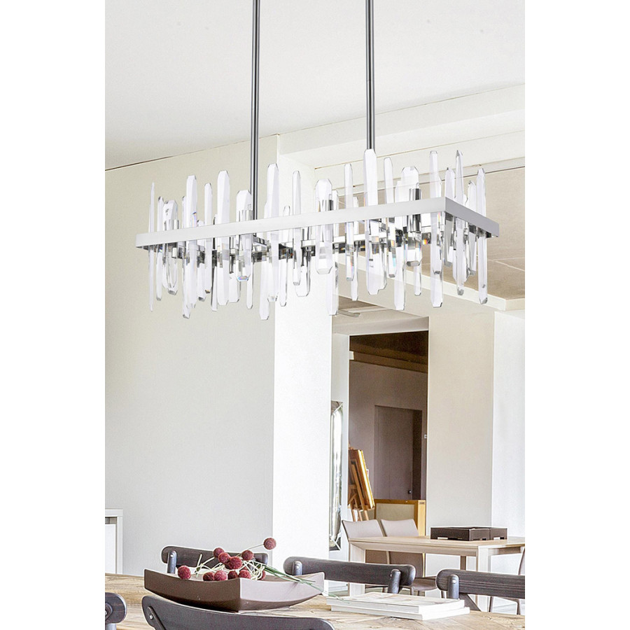 Elegant Chandelier - Chrome, L 30" (2200G30C)