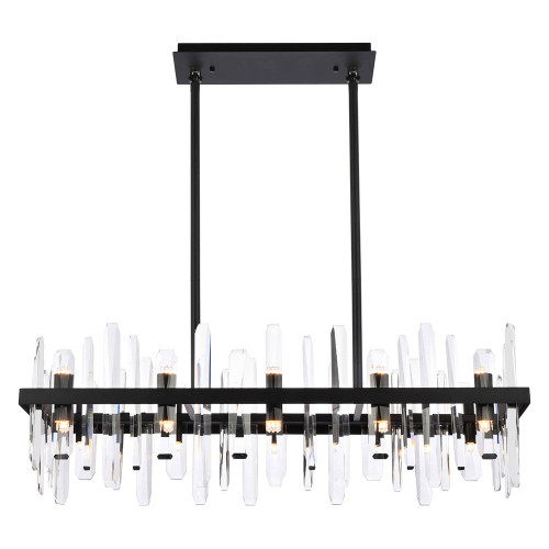 Elegant Chandelier - Black, L 36" (2200G36BK)