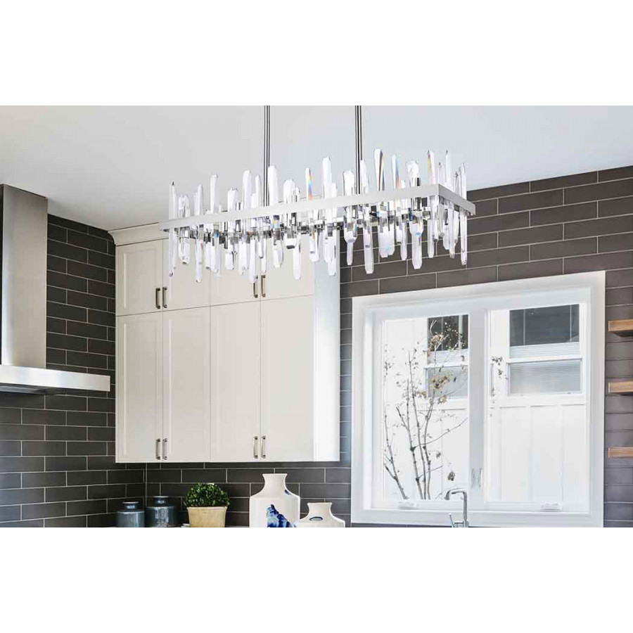 Elegant Chandelier - Chrome, L 36" (2200G36C)