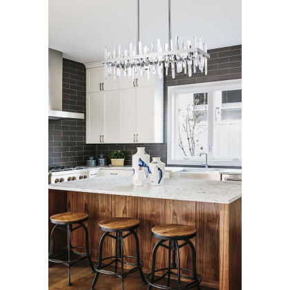 Elegant Chandelier - Chrome, L 36" (2200G36C)