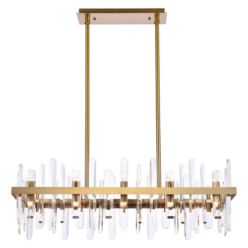 Elegant Chandelier - Satin Gold, L 36" (2200G36SG)