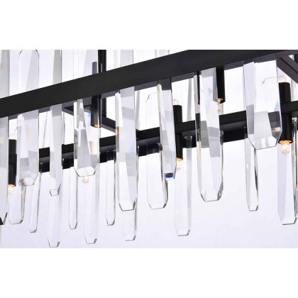Elegant Chandelier - Black, L 42" (2200G42BK)