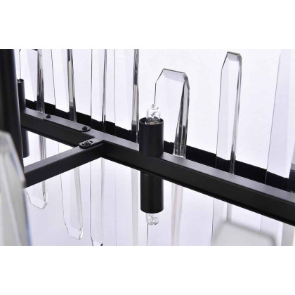 Elegant Chandelier - Black, L 42" (2200G42BK)
