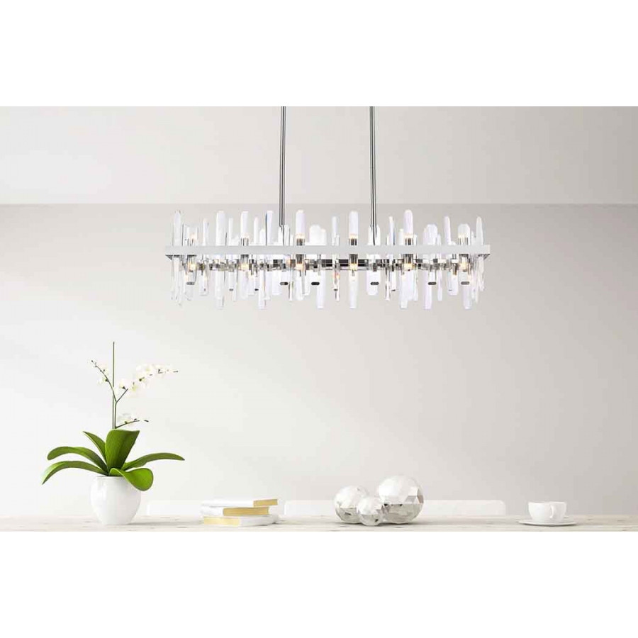Elegant Chandelier - Chrome, L 42" (2200G42C)
