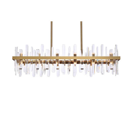 Elegant Chandelier - Satin Gold, L 42" (2200G42SG)