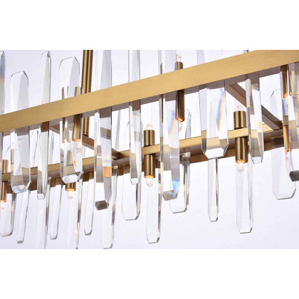 Elegant Chandelier - Satin Gold, L 42" (2200G42SG)
