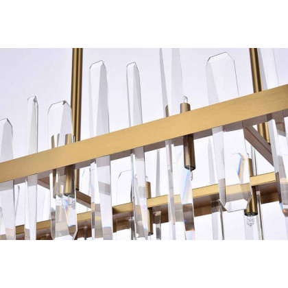Elegant Chandelier - Satin Gold, L 42" (2200G42SG)