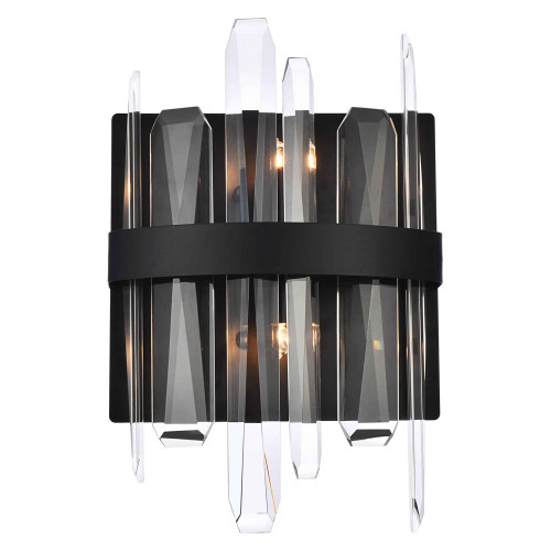 Elegant Wall Sconce - Black, L 8" (2200W8BK)