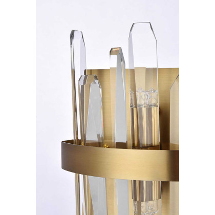 Elegant Wall Sconce - Satin Gold, L 8" (2200W8SG)