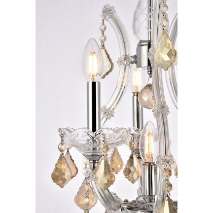 Elegant Hinkley Outdoor Porter - Chrome/Golden Teak, L 12" (2800D12C-GT-RC)