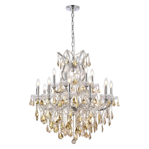 Elegant Hinkley Outdoor Porter - Chrome/Golden Teak, L 30" (2800D30C-GT-RC)