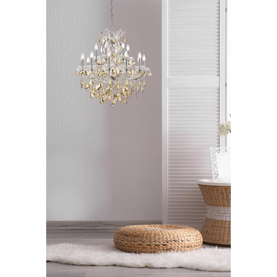 Elegant Hinkley Outdoor Porter - Chrome/Golden Teak, L 30" (2800D30C-GT-RC)