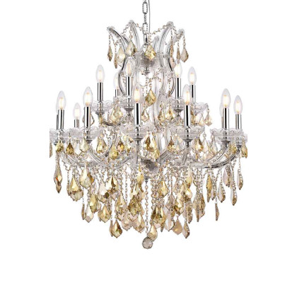 Elegant Hinkley Outdoor Porter - Chrome/Golden Teak, L 30" (2800D30C-GT-RC)