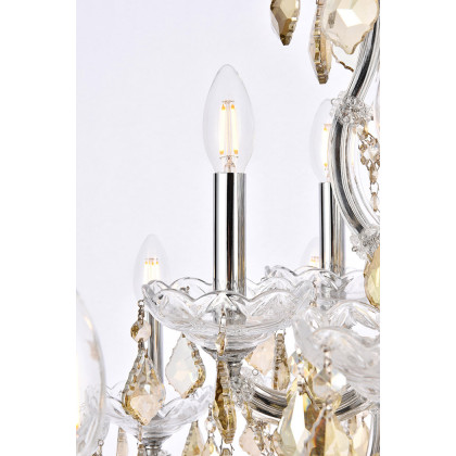 Elegant Hinkley Outdoor Porter - Chrome/Golden Teak, L 30" (2800D30C-GT-RC)