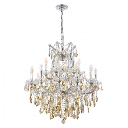 Elegant Hinkley Outdoor Porter - Chrome/Golden Teak, L 30" (2800D30C-GT-RC)