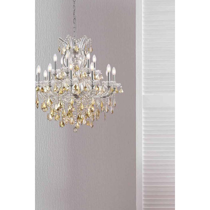 Elegant Hinkley Outdoor Porter - Chrome/Golden Teak, L 30" (2800D30C-GT-RC)