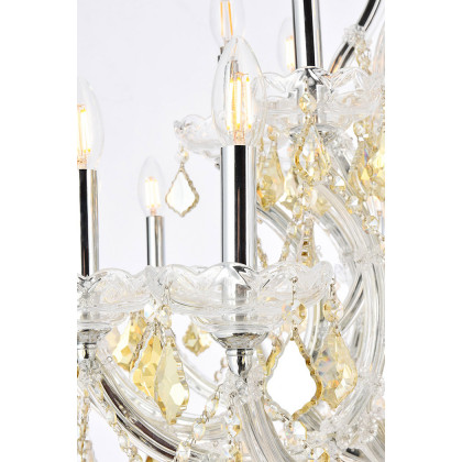 Elegant Hinkley Outdoor Porter - Chrome/Golden Teak, L 36" (2800D36C-GT-RC)