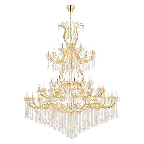 Elegant Maria Theresa 41 Light Chandelier - Gold, L 96" (2800G120G-RC)