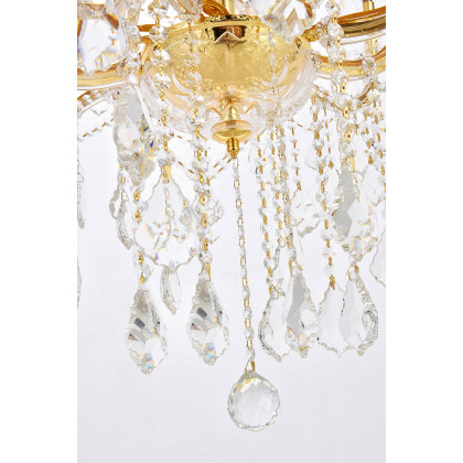 Elegant Maria Theresa 41 Light Chandelier - Gold, L 44" (2800G44G-RC)