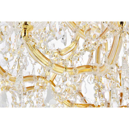 Elegant Maria Theresa 41 Light Chandelier - Gold, L 44" (2800G44G-RC)
