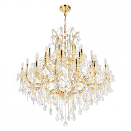 Elegant Maria Theresa 41 Light Chandelier - Gold, L 44" (2800G44G-RC)