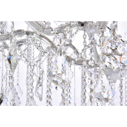 Elegant Maria Theresa 41 Light Chandelier - Chrome, L 46" (2800G46C-RC)