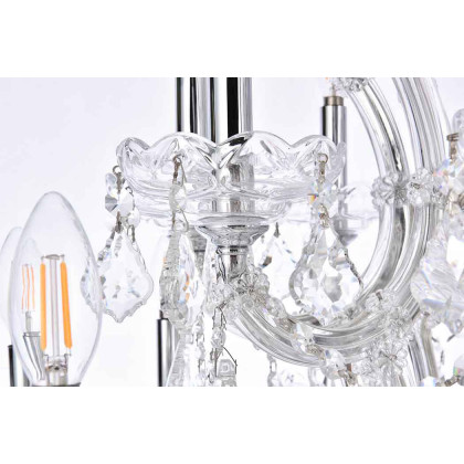 Elegant Maria Theresa 41 Light Chandelier - Chrome, L 46" (2800G46C-RC)