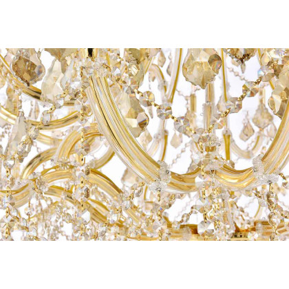 Elegant Maria Theresa 41 Light Chandelier - Gold/Golden Teak, L 54" (2800G54G-GT-RC)