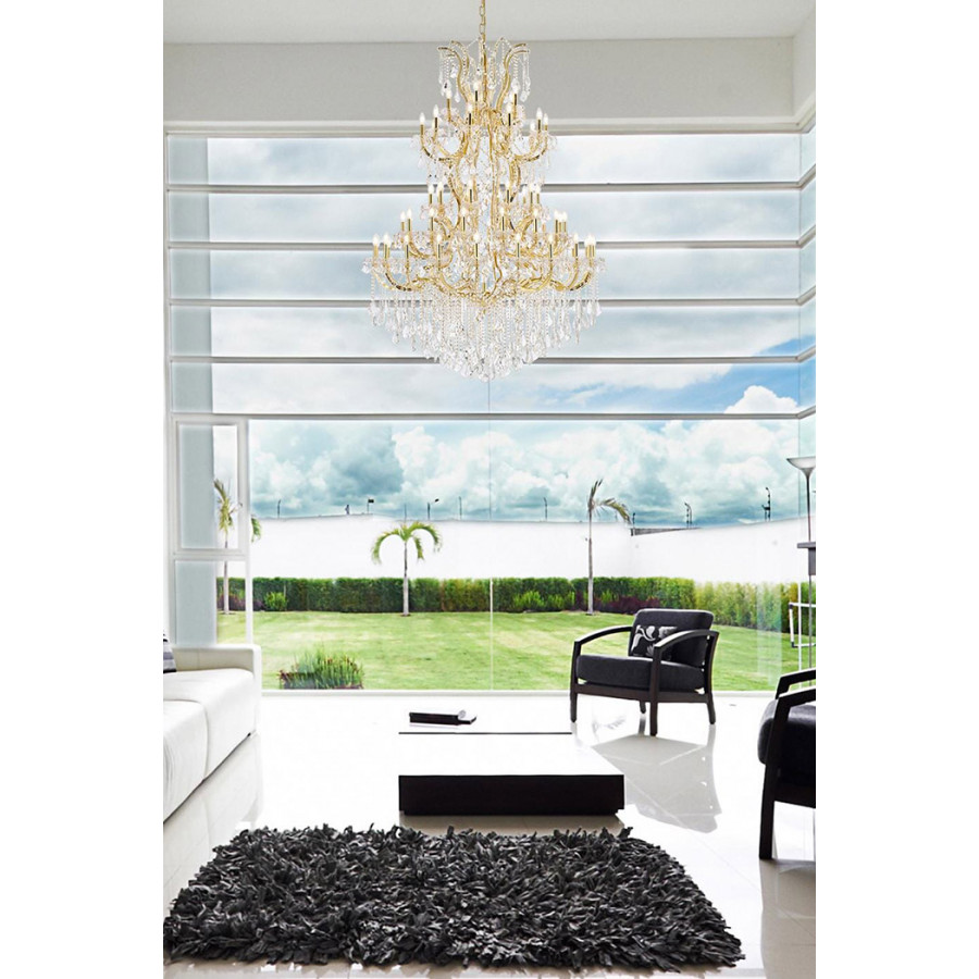 Elegant Maria Theresa 41 Light Chandelier - Gold, L 54" (2800G54G-RC)