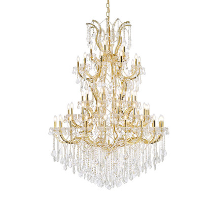 Elegant Maria Theresa 41 Light Chandelier - Gold, L 54" (2800G54G-RC)